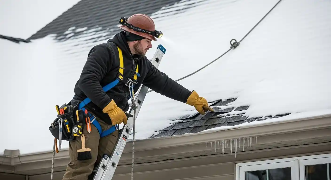 winter roof inspection