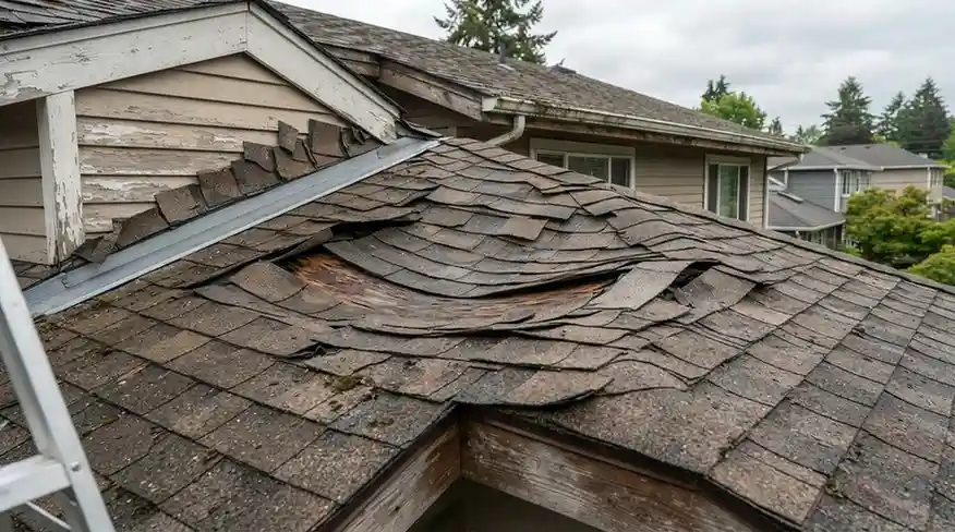 compromised roof decking damage 
