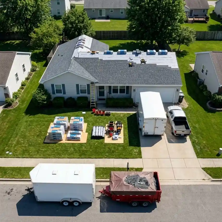our roof replacement-process